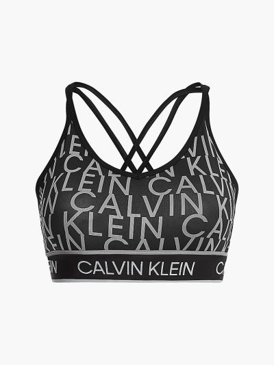 Calvin Klein Underwear HU072143 | Calvin Klein Low Impact Női Sportmelltartó Fekete